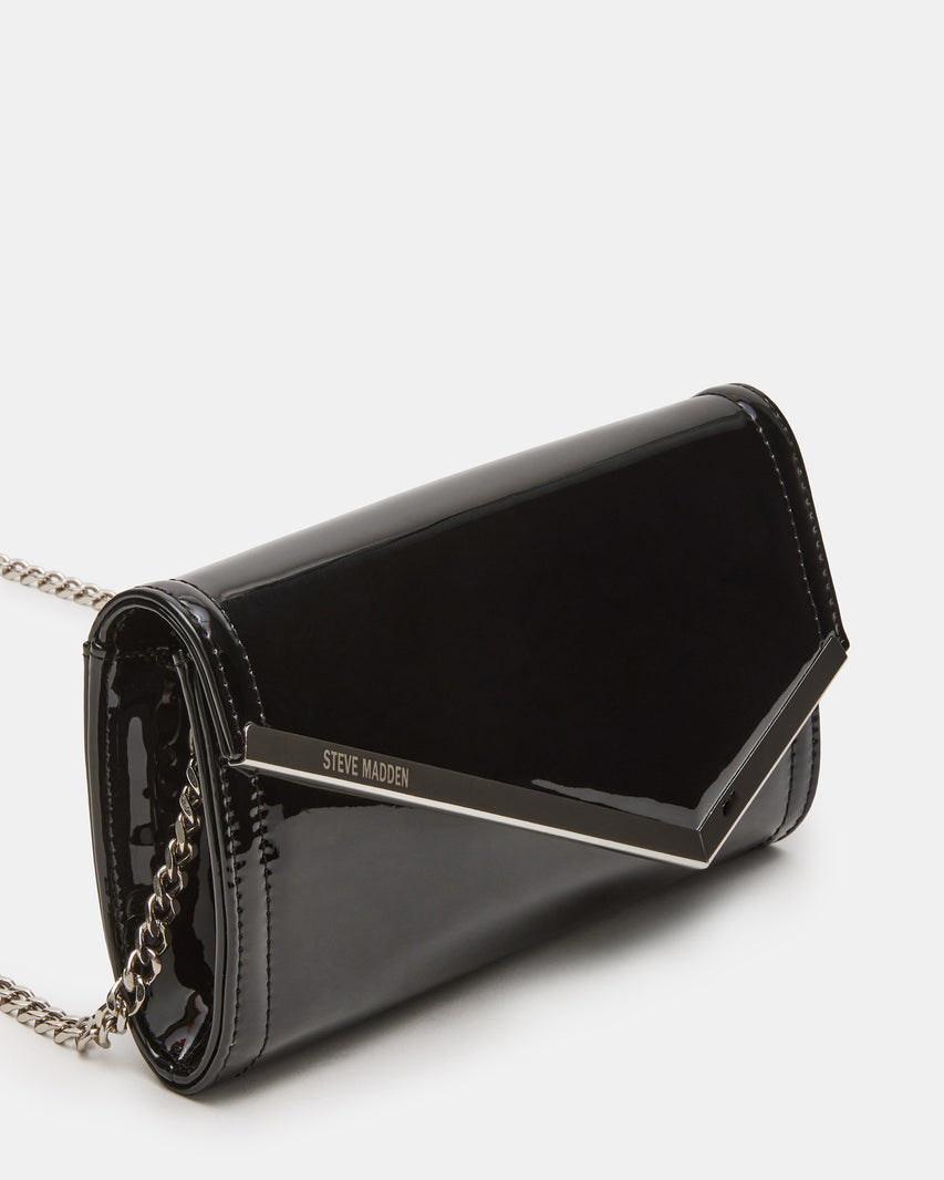 CLUTCHD BAG BLACK PATENT