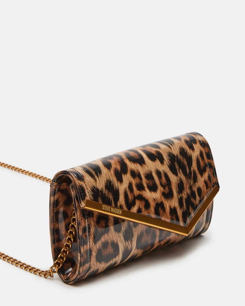 CLUTCHD BAG LEOPARD PATENT