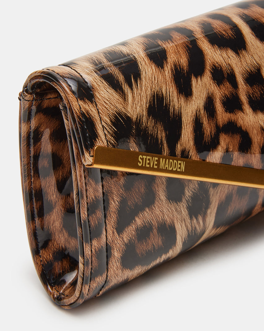 CLUTCHD BAG LEOPARD PATENT