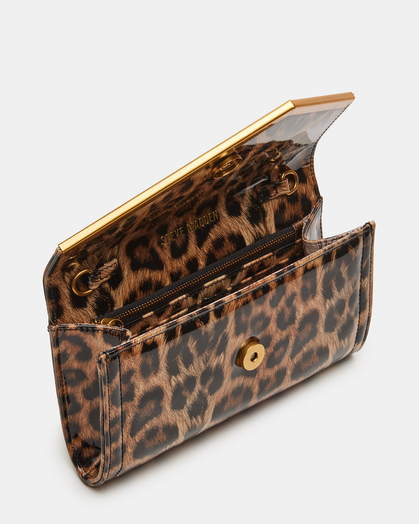 CLUTCHD BAG LEOPARD PATENT