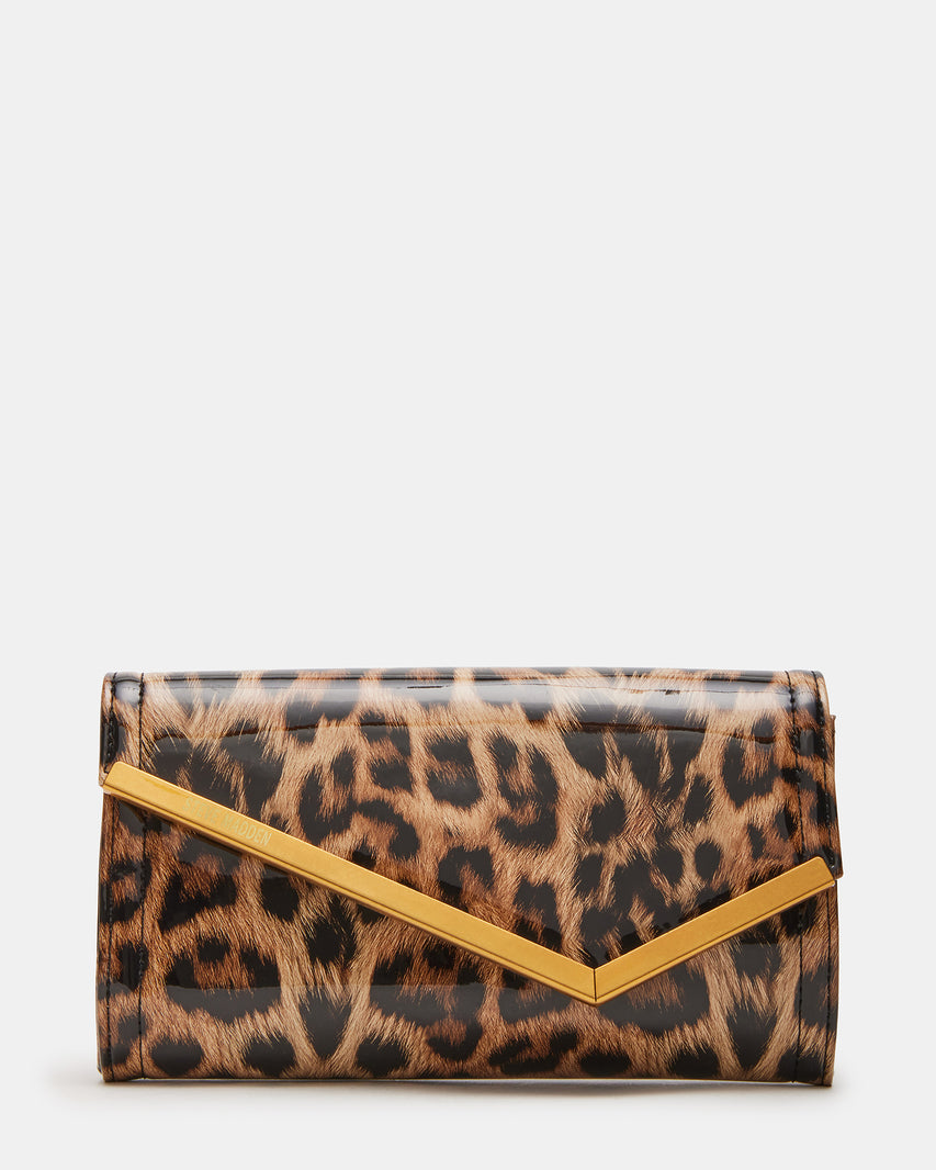 CLUTCHD BAG LEOPARD PATENT