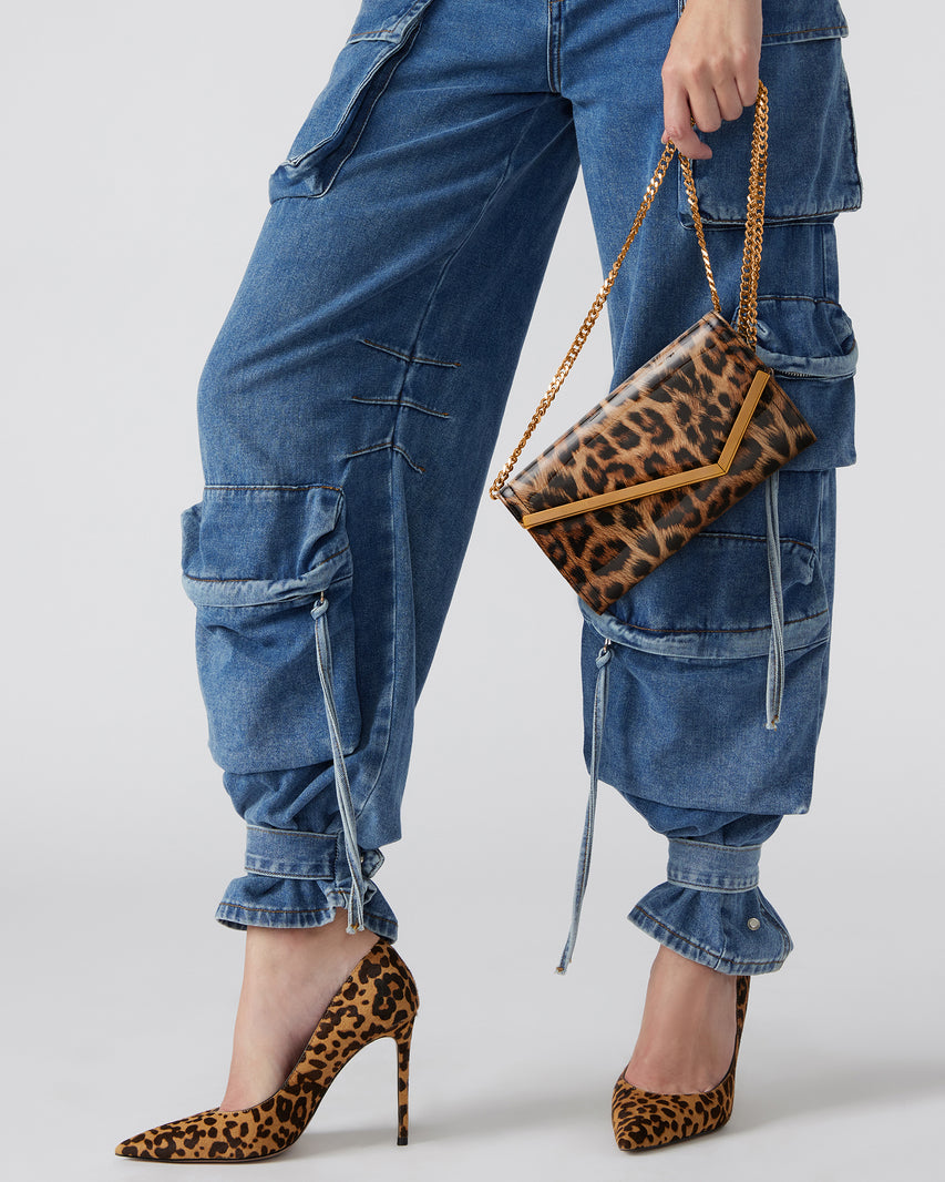 CLUTCHD BAG LEOPARD PATENT