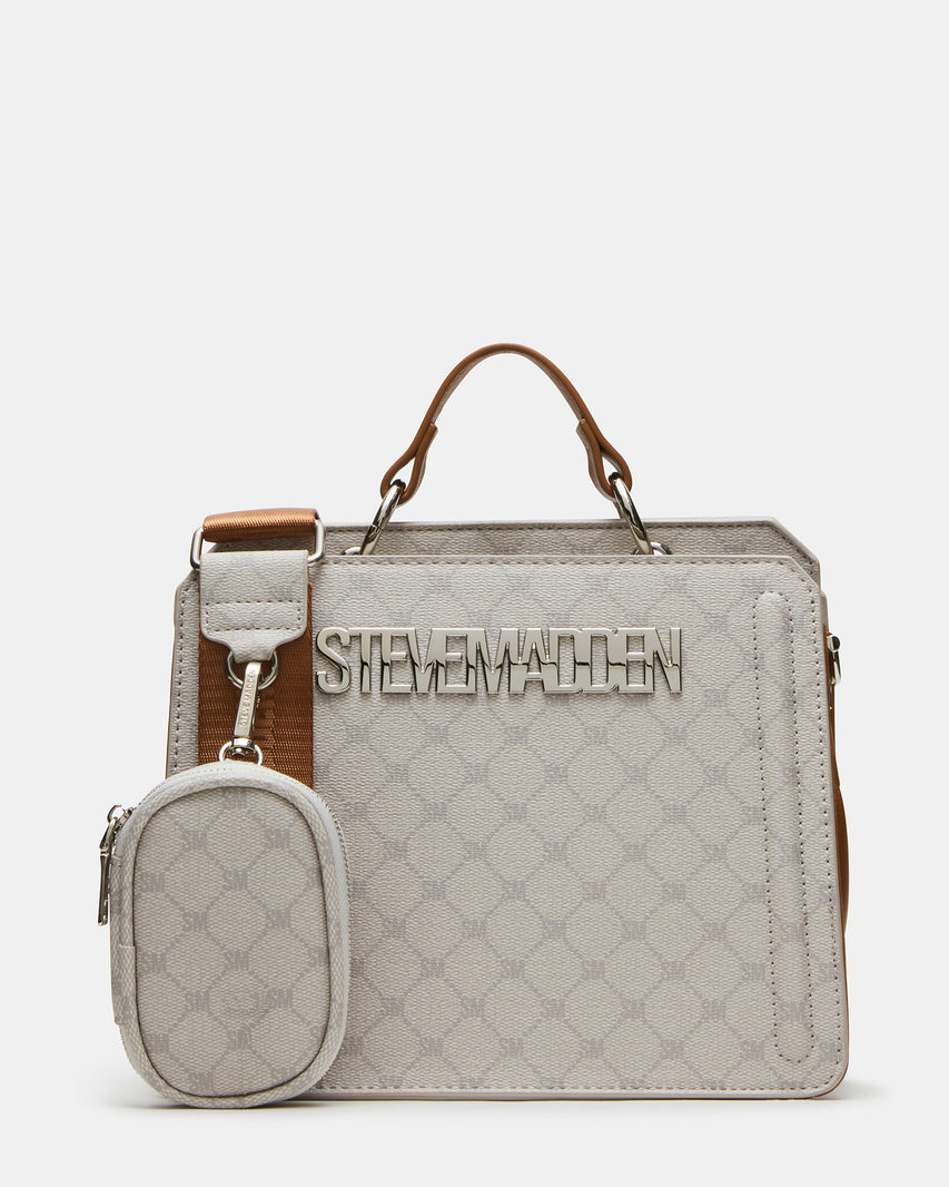 EVELYN DIAMOND LOGO BAG CREAM MULTI