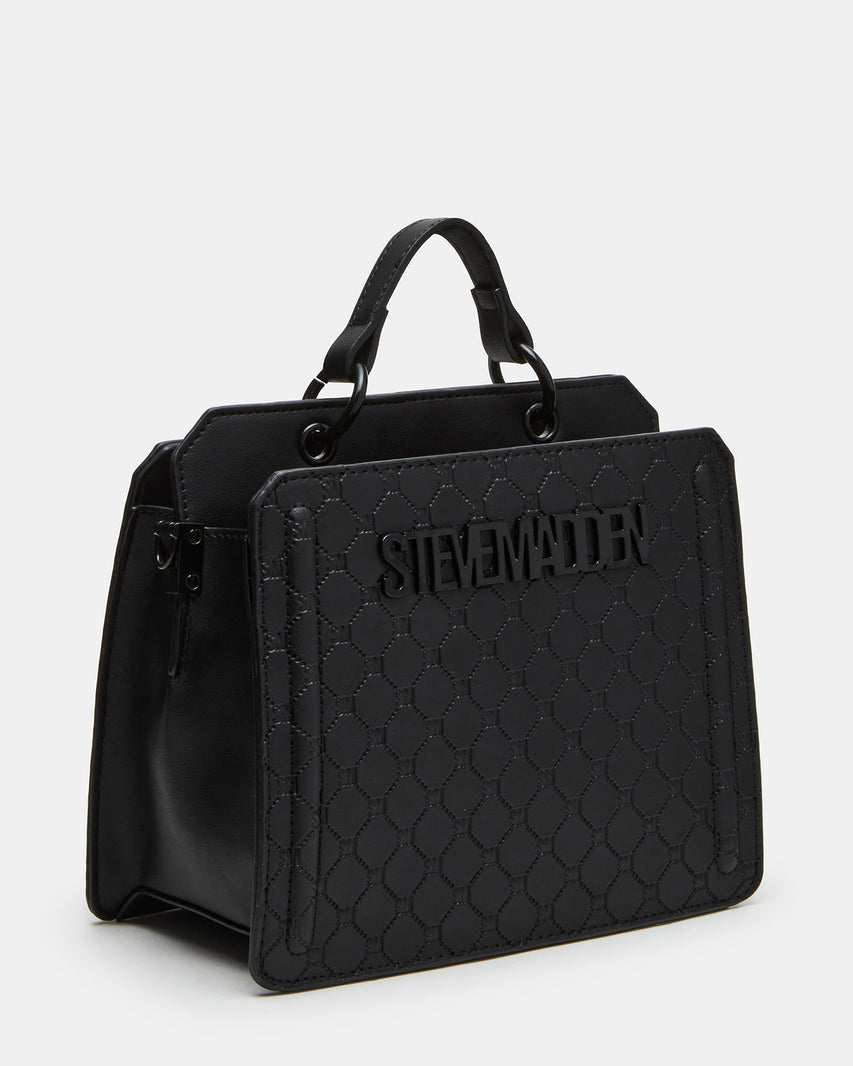 EVELYN DIAMOND LOGO BAG BLACK