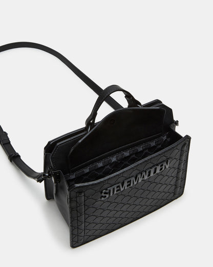 EVELYN DIAMOND LOGO BAG BLACK