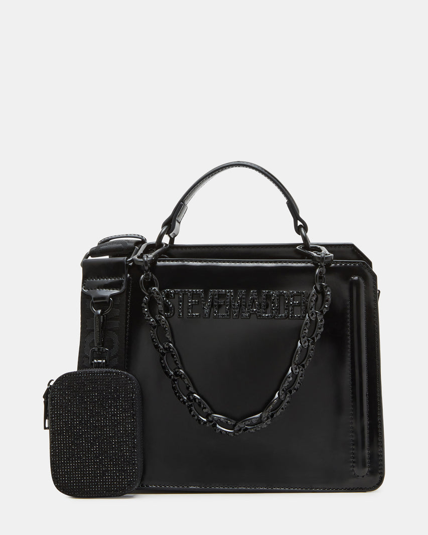 EVELYN BAG BLACK RHINESTONES