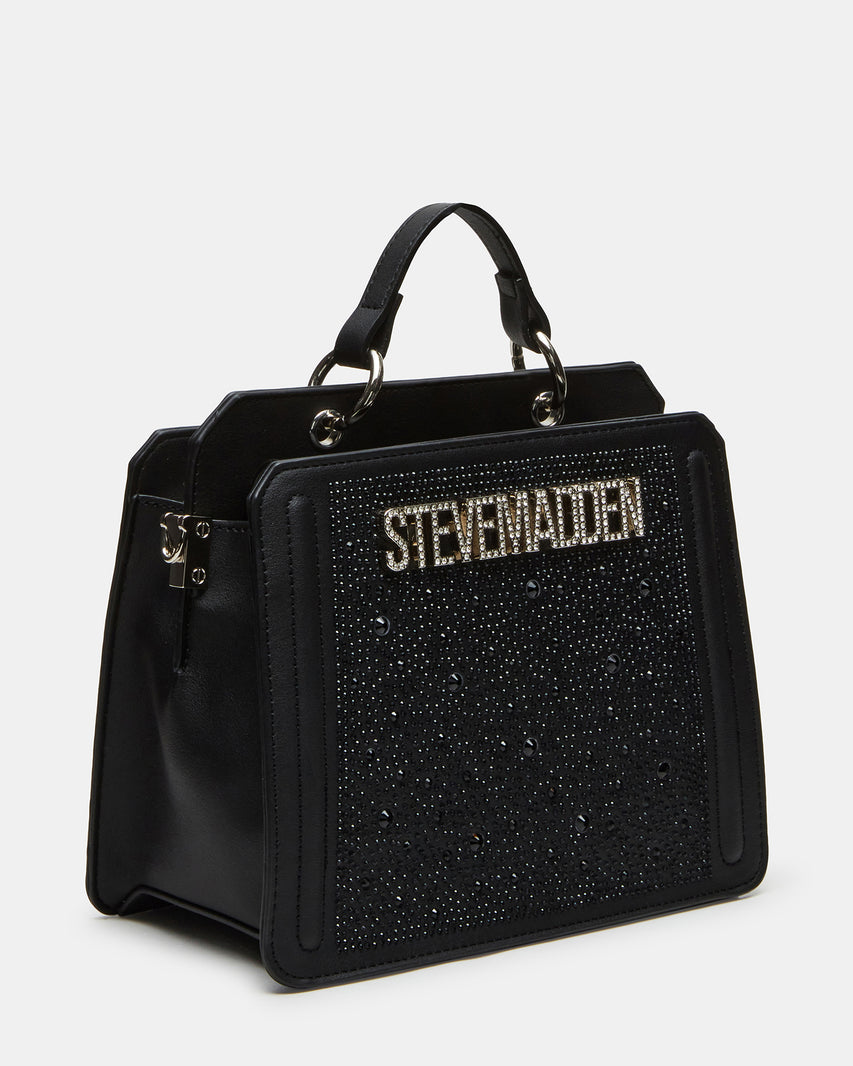 EVELYN BAG BLACK ALLOVER RHINESTONES