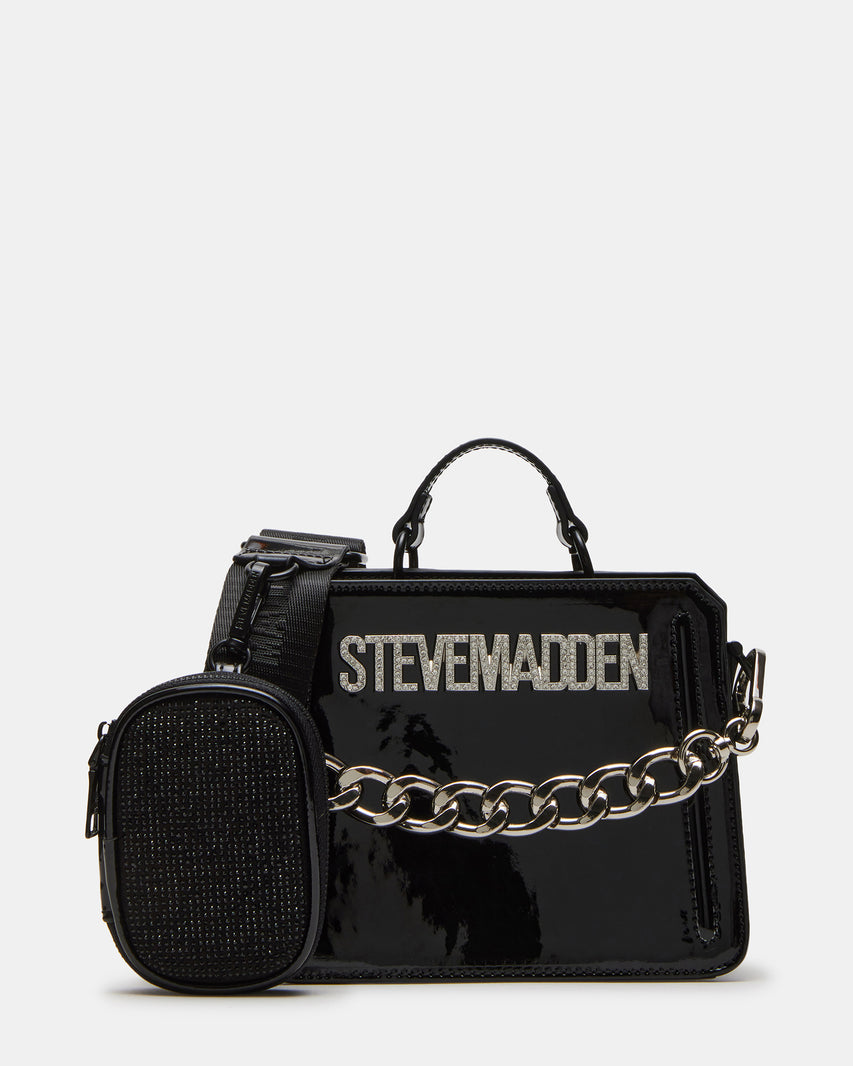 EVELYN MINI BAG BLACK PATENT