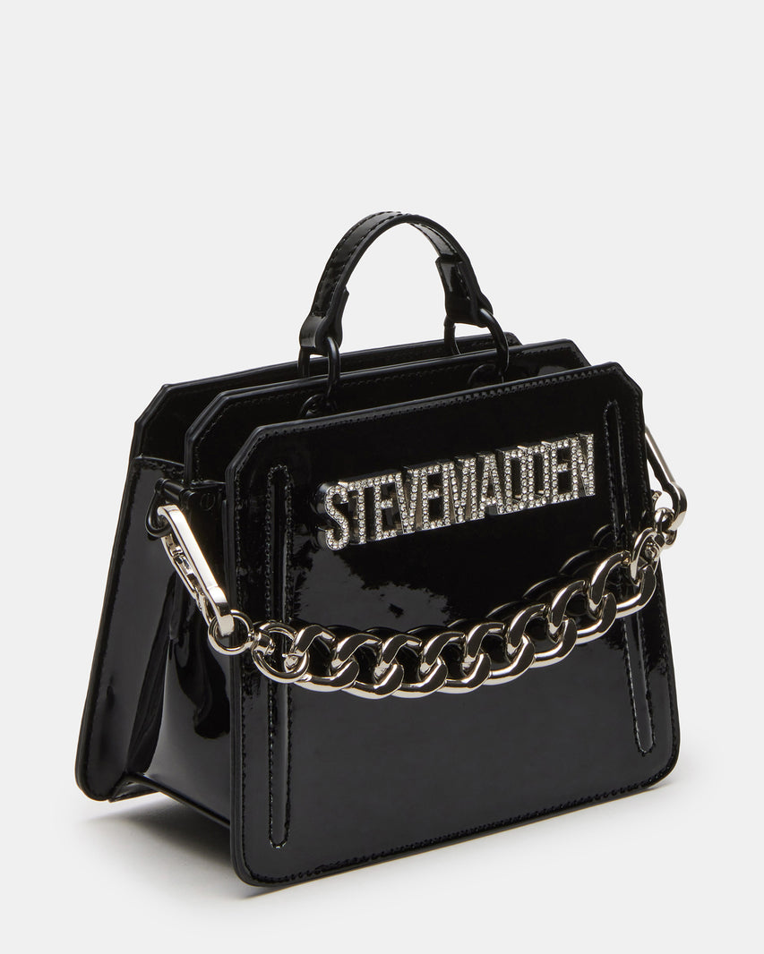 EVELYN MINI BAG BLACK PATENT