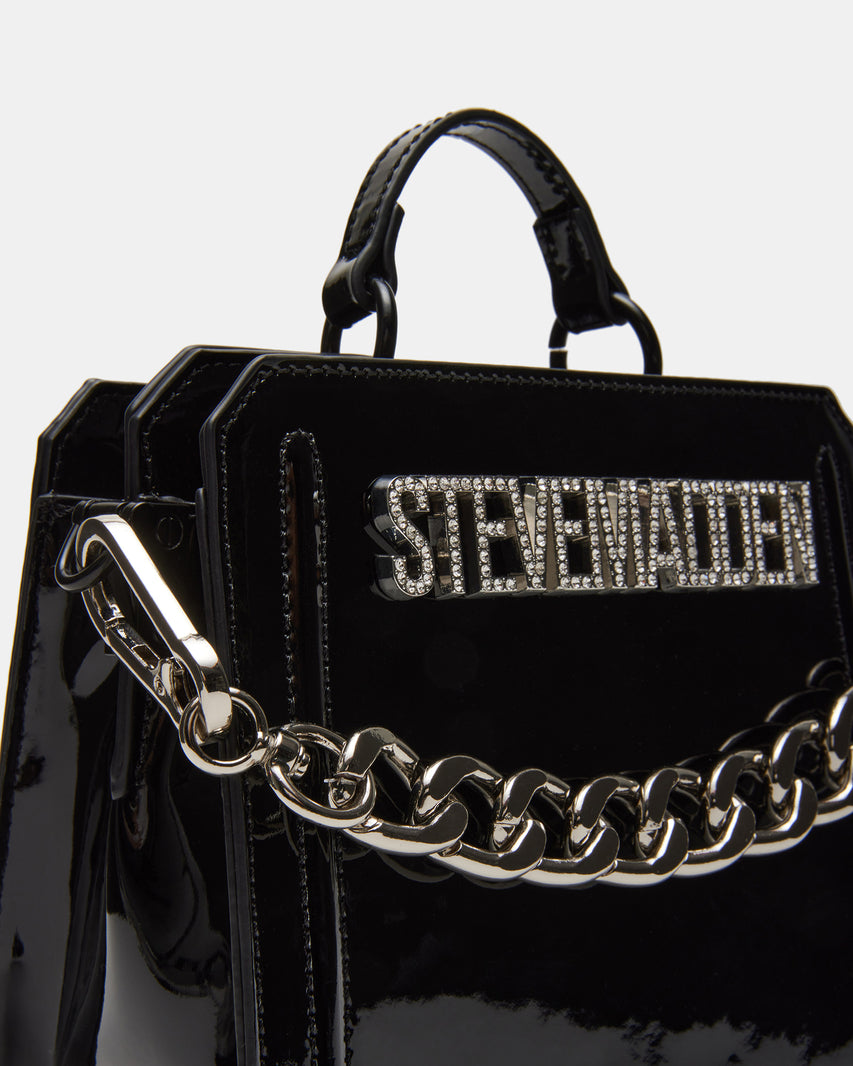 EVELYN MINI BAG BLACK PATENT