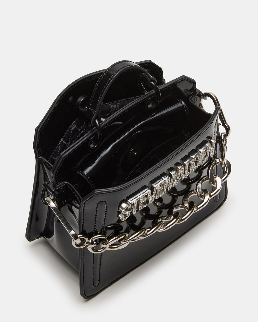 EVELYN MINI BAG BLACK PATENT