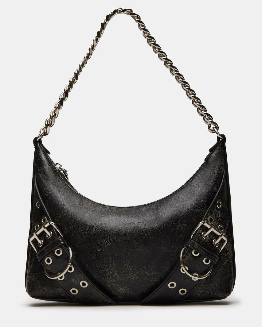 GRAYA BAG BLACK DISTRESSED