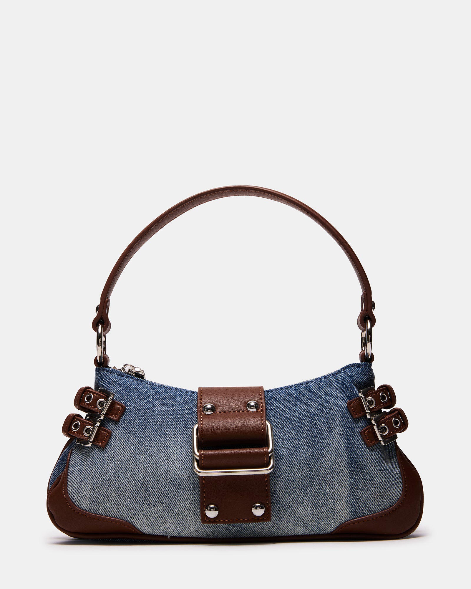 MARVELL Bag Denim Fabric Woven Shoulder Bag | Women's Handbags – Steve  Madden