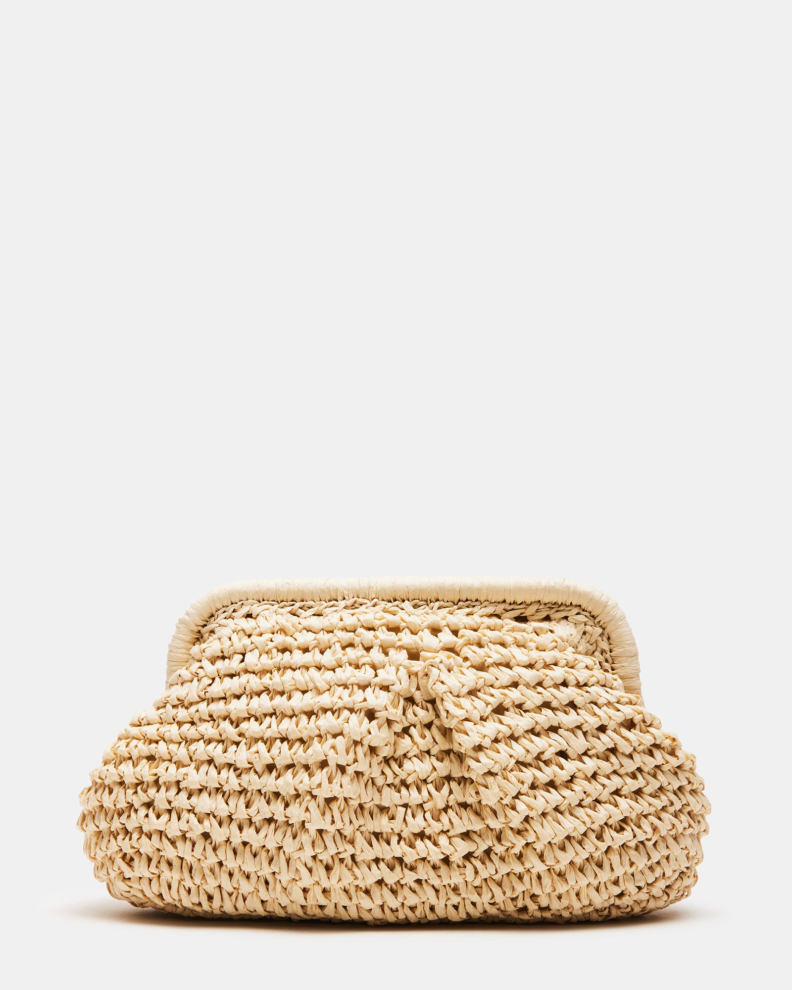 NILA Bag Natural Women s Raffia Clutch Bag Steve Madden