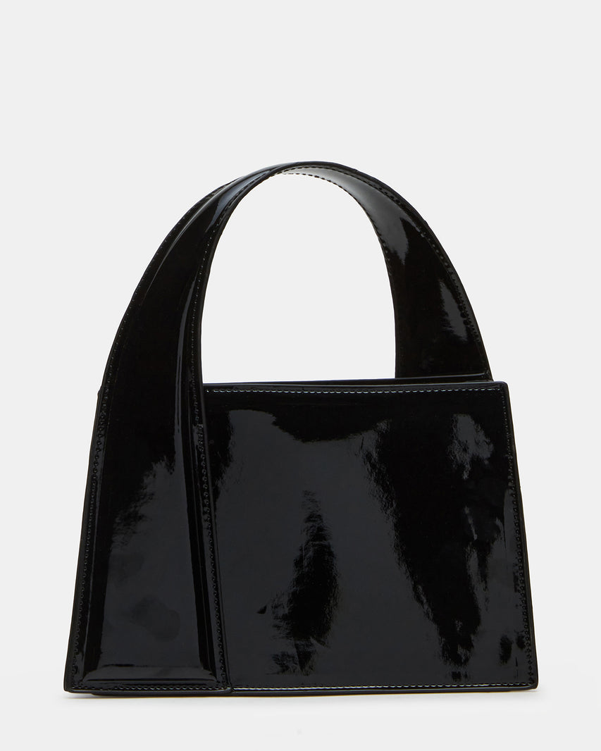 TWISTY BAG BLACK PATENT