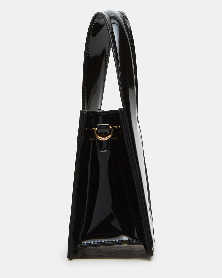 TWISTY BAG BLACK PATENT