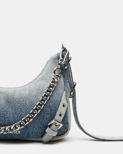 VITAL Bag Denim Fabric | Women's Top Handle Shoulder Bag – Steve Madden