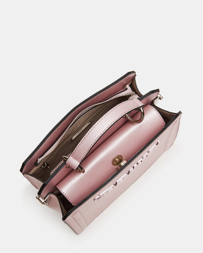 EVELYN BAG PINK METALLIC