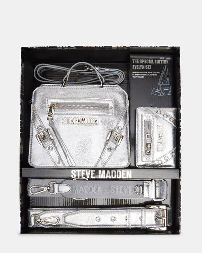 EVELYN CRINKLE MINI GIFT SET SILVER