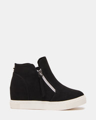 Madden girl 2025 black wedge sneakers