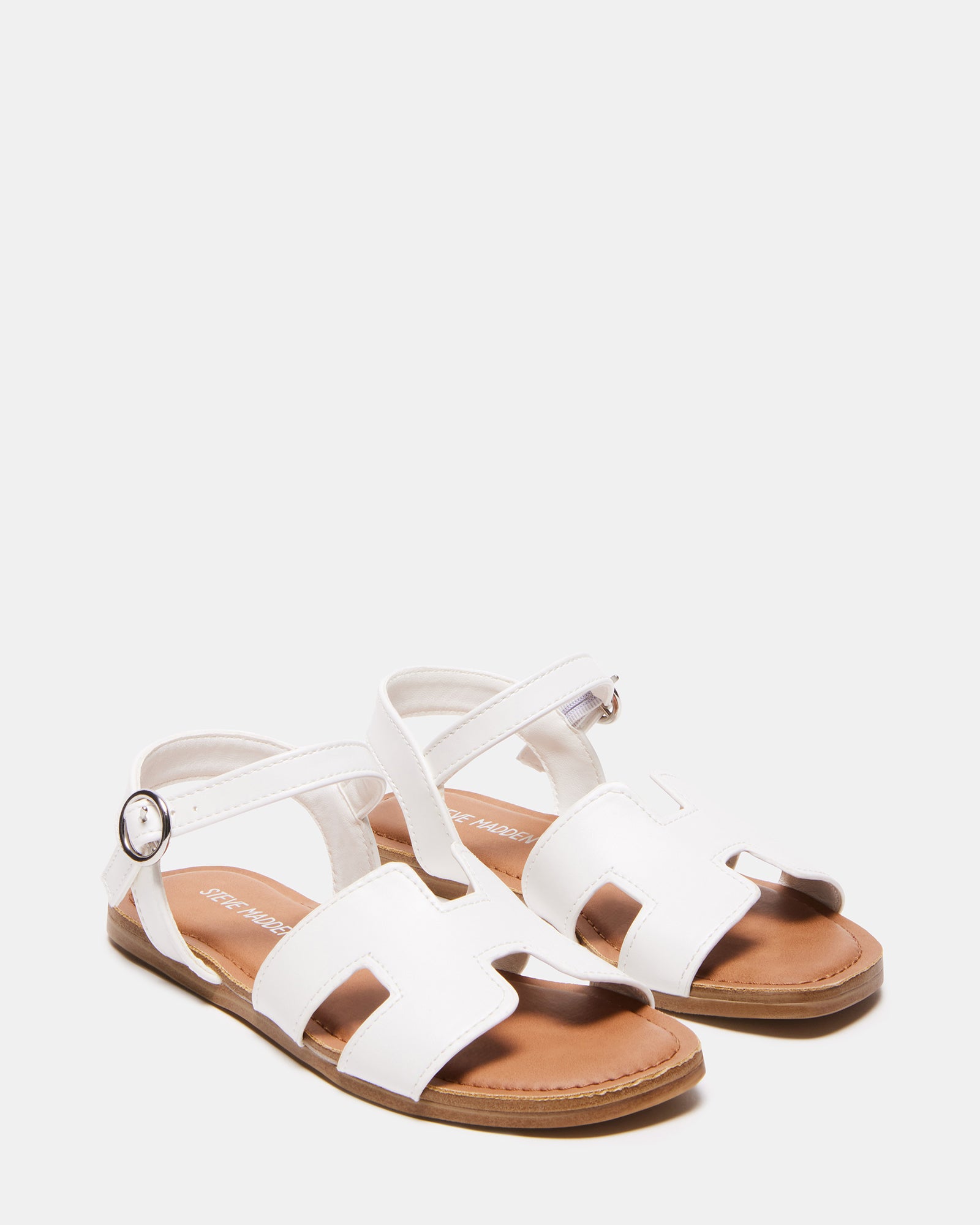 Kids' HAYDIN White | Girls' Sandals – Steve Madden