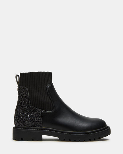 KIDS' LILYANA BLACK GLITTER