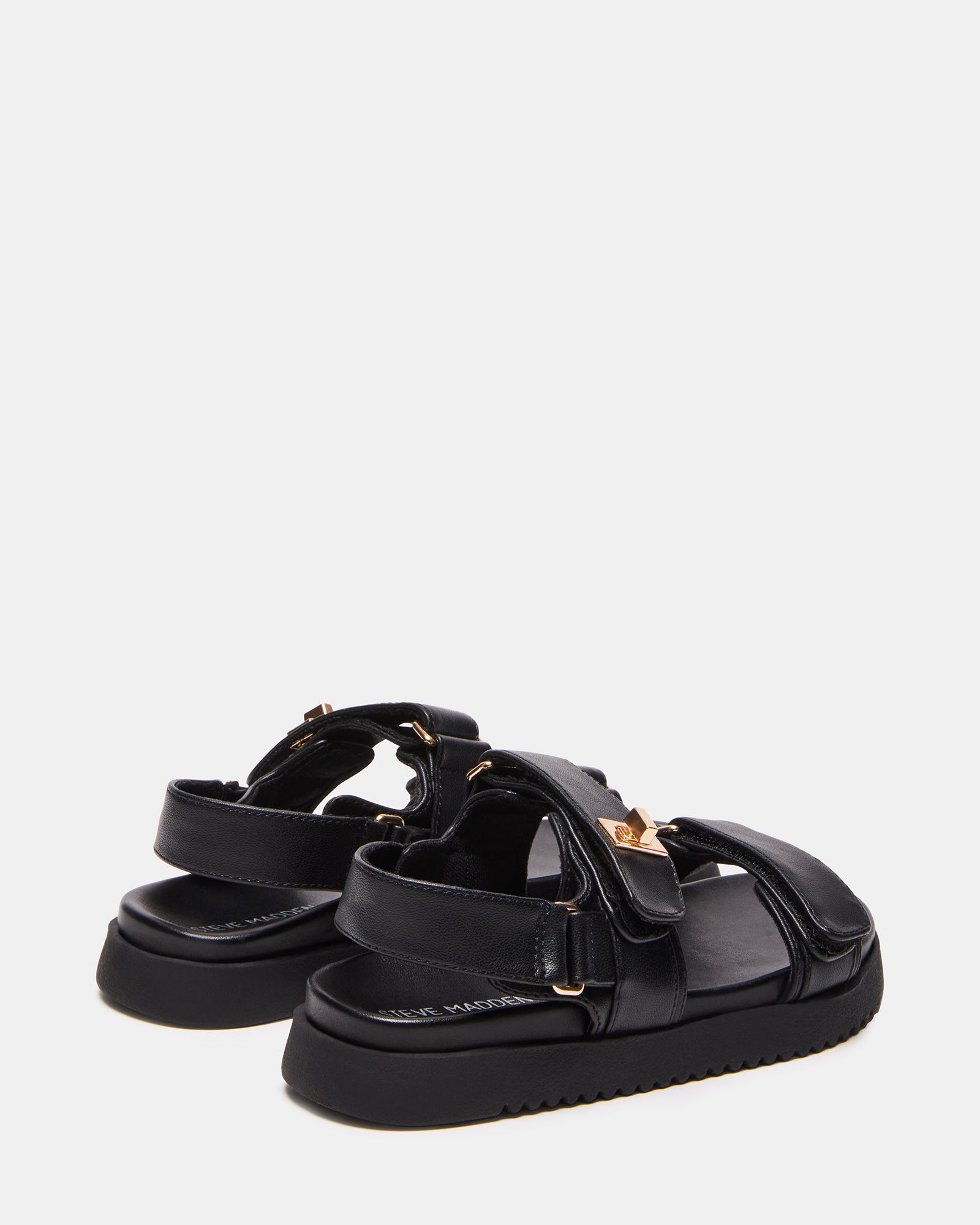 Kids' MONA Black Flatform Sandal | Girls' Shoes – Steve Madden