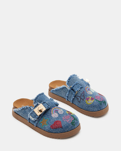 KIDS' MONEYY DENIM MULTI RHINESTONES