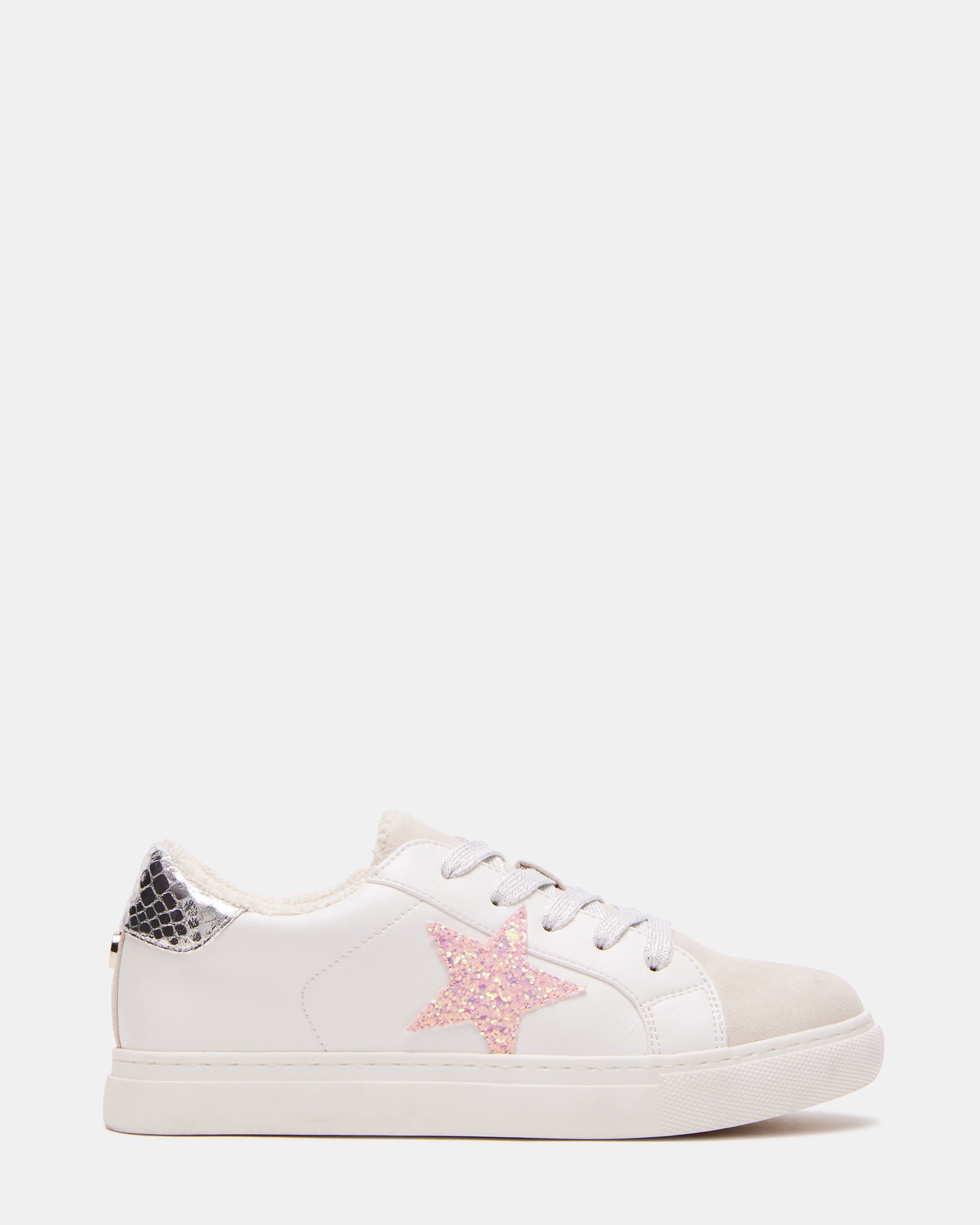 Kids' REZUME White Multi Lace-Up Star Sneakers | Girls' Shoes