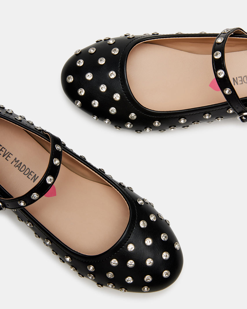 KIDS' VINETTA BLACK RHINESTONES