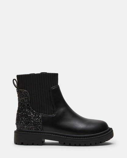 TODDLERS' LILYANA BLACK GLITTER