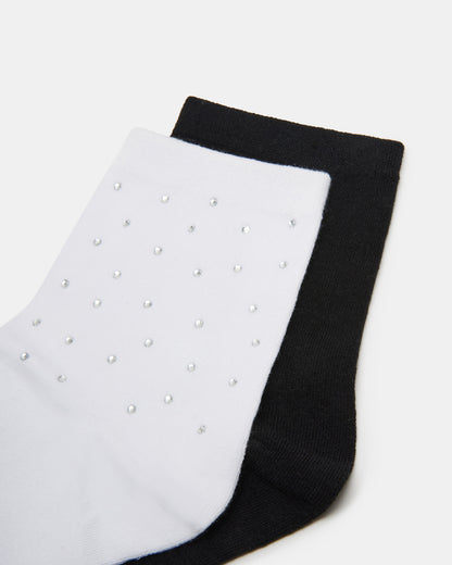 ICED SOCKS WHITE/BLACK