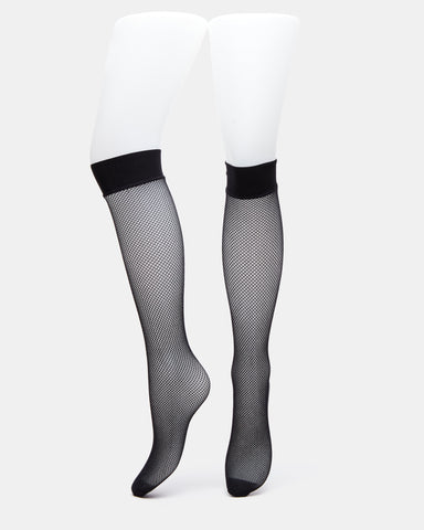 Black netted outlet socks