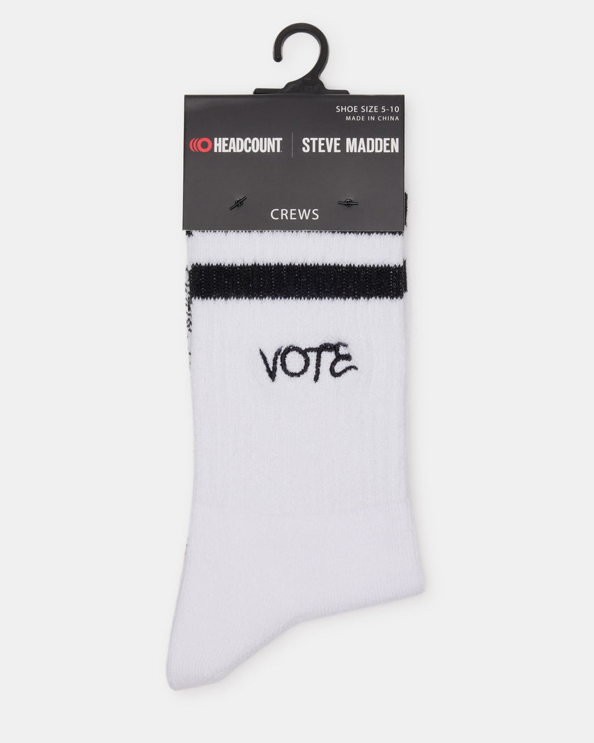 VOTE SOCKS WHITE