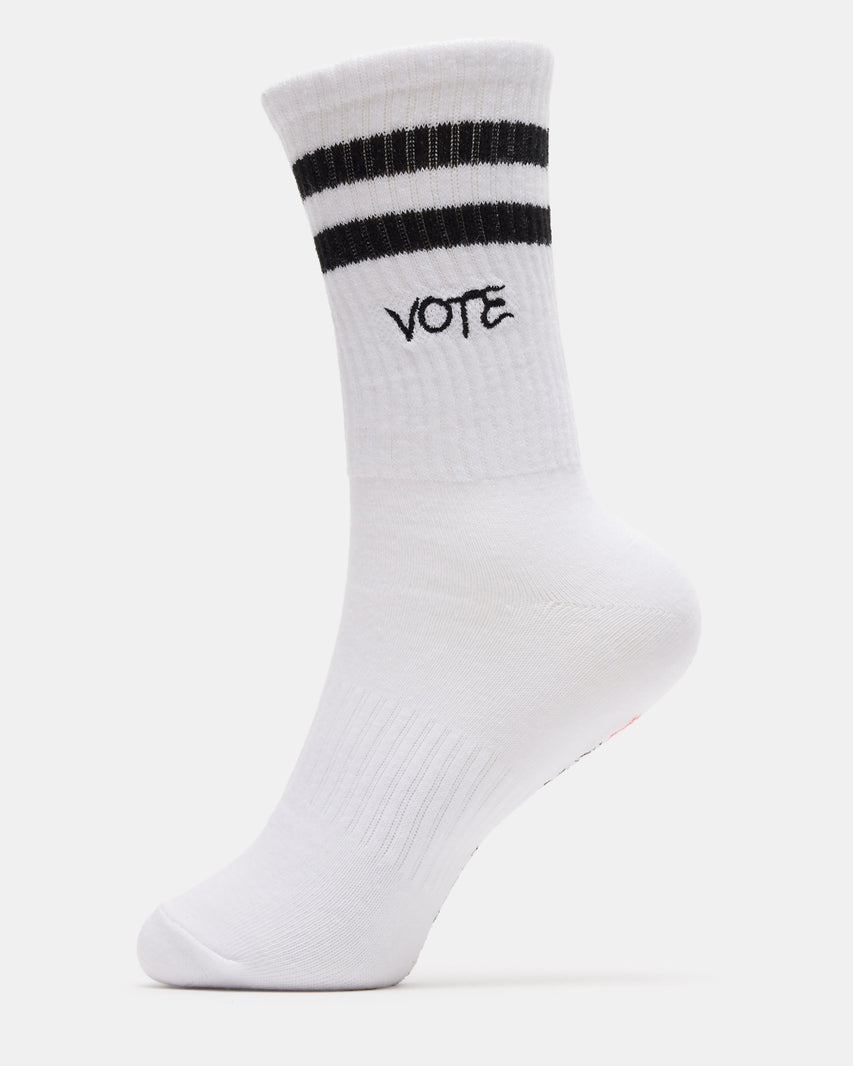 VOTE SOCKS WHITE