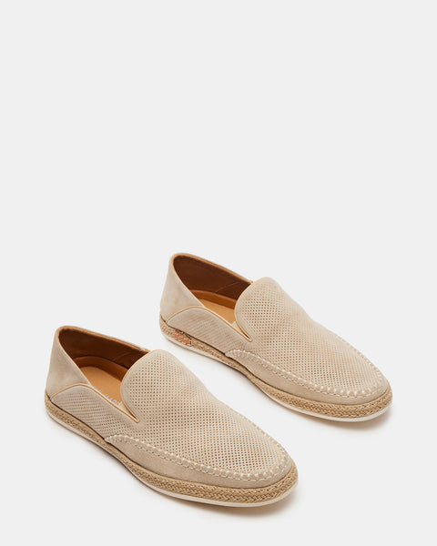 CAYDENN Off-White Slip-On Espadrille Loafer | Men's Casual Shoes ...