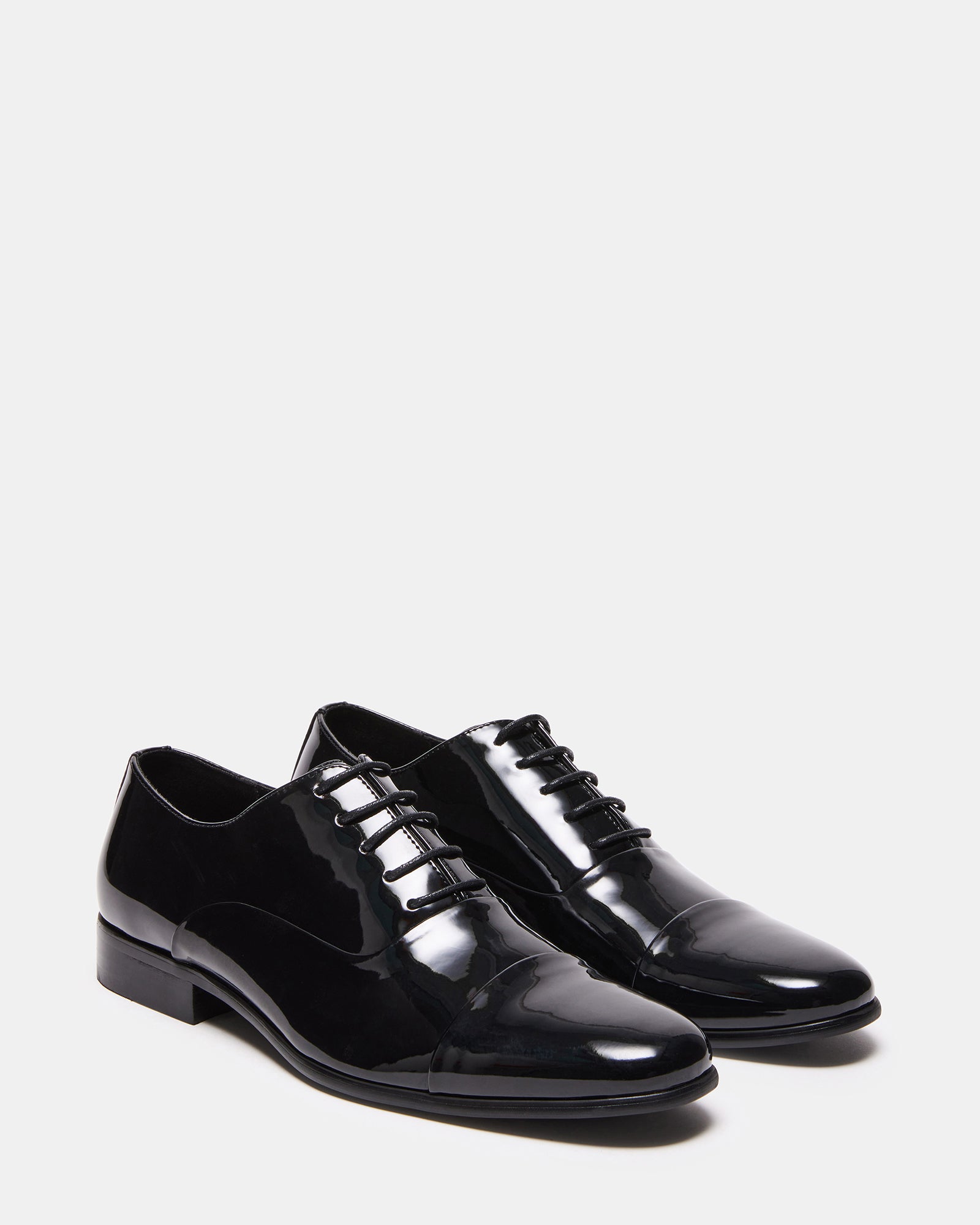 DOMINIK Black Patent Lace-Up Dress Loafer | Men's Loafers – Steve Madden