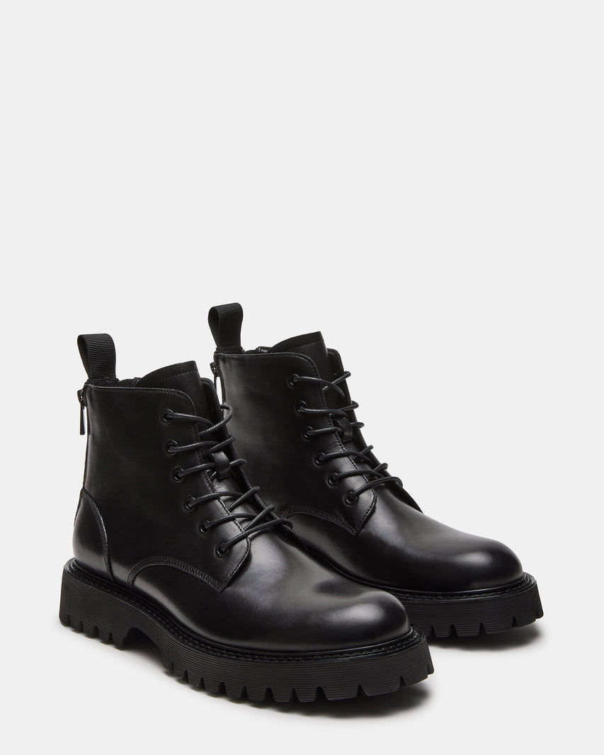 FINTAN BLACK LEATHER