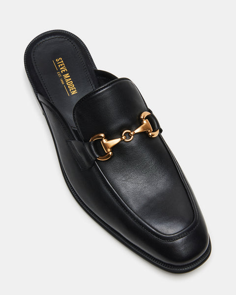 JARRIS Black Leather Dress Loafers | Men's Slip-Ons – Steve Madden