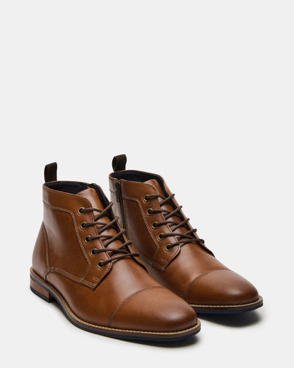 KREW COGNAC LEATHER