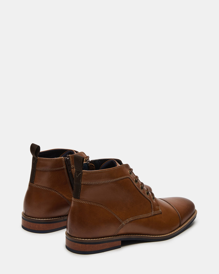 KREW COGNAC LEATHER