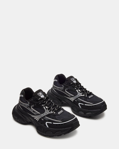 NEVIS Black Low-Top Sneakers | Men's Platform Shoes – Steve Madden