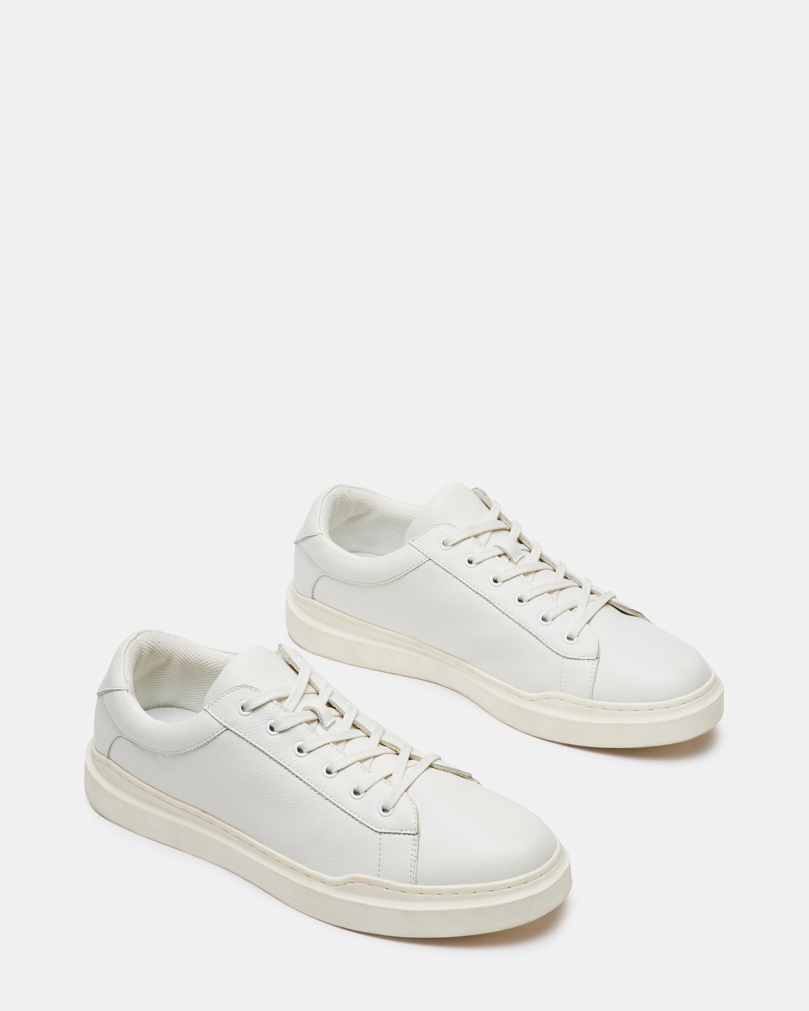 TILTON White Leather Lace-Up Sneaker | Men's Sneakers – Steve Madden