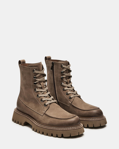 WOLF Wheat Nubuck Lug Sole Ankle Boots | Men's Shoes – Steve Madden