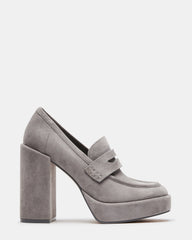 Grey hot sale platform heels