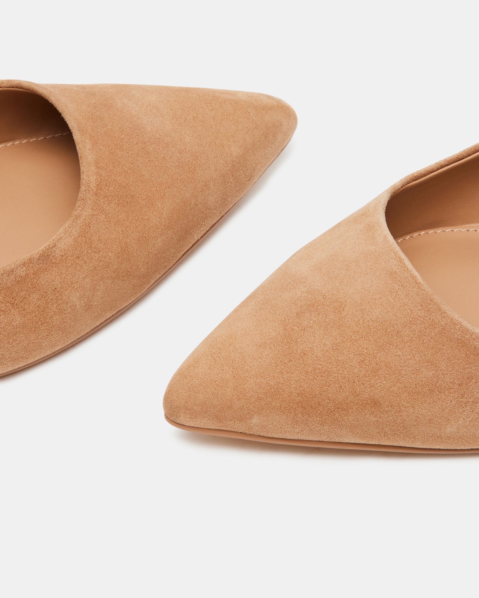 BLAKELY Camel Suede Point Toe Slingback Flat | Women's Flats – Steve Madden