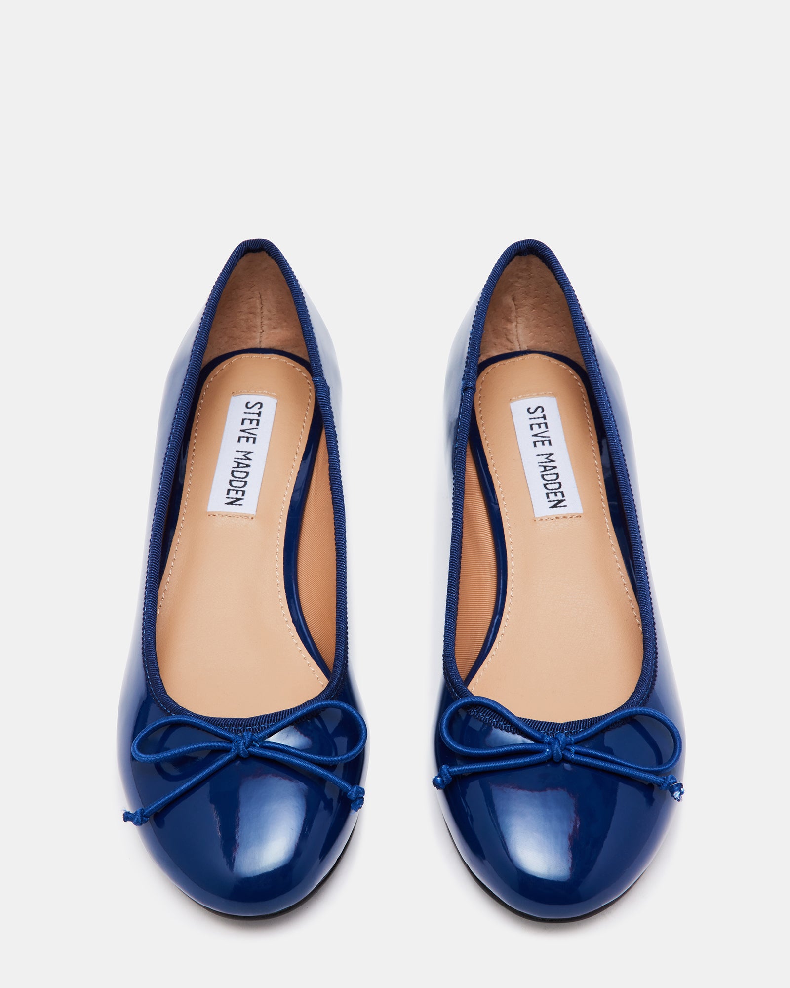 CHERISH Navy Patent Slip-On Heels | Women's Heels – Steve Madden