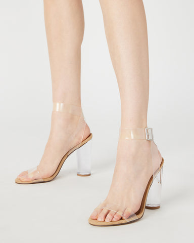 SCHUTZ Women's Ariella Clear Strap High-Heel Slide Sandals | Bloomingdale's