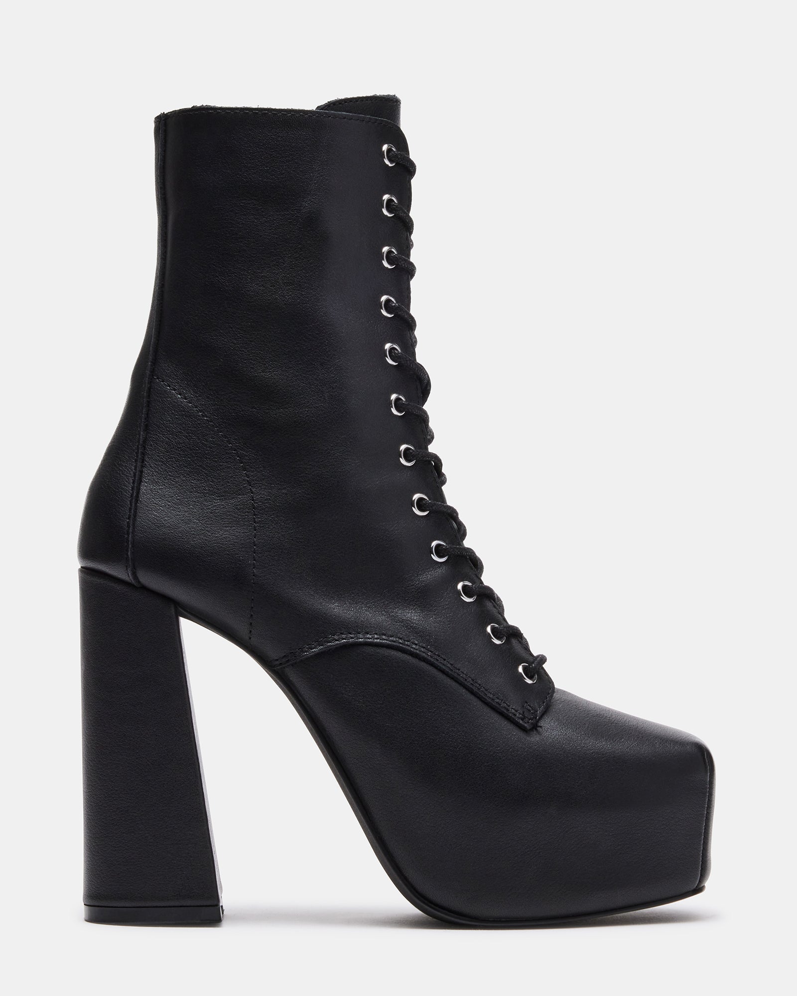 Open Toe Lace Up Ankle Booties Back Zipper Block Chunky Heel Boots – Shop  Hearts