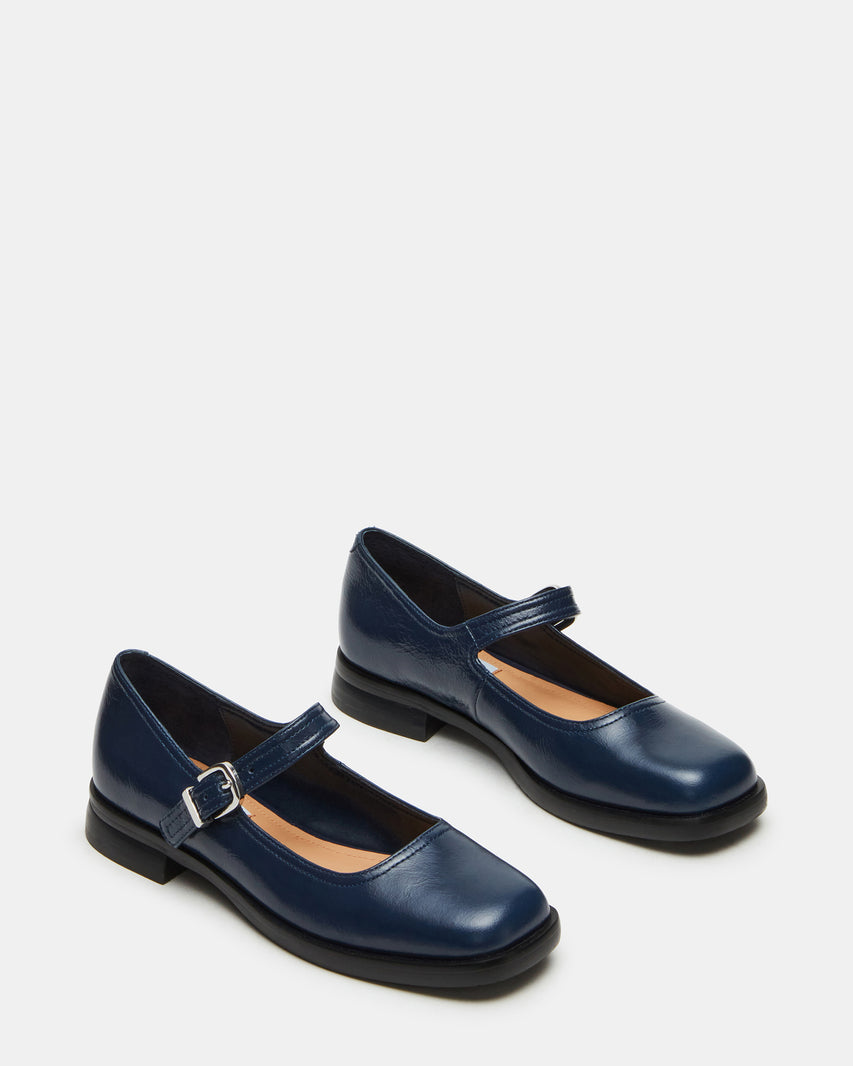 DELANCY NAVY LEATHER